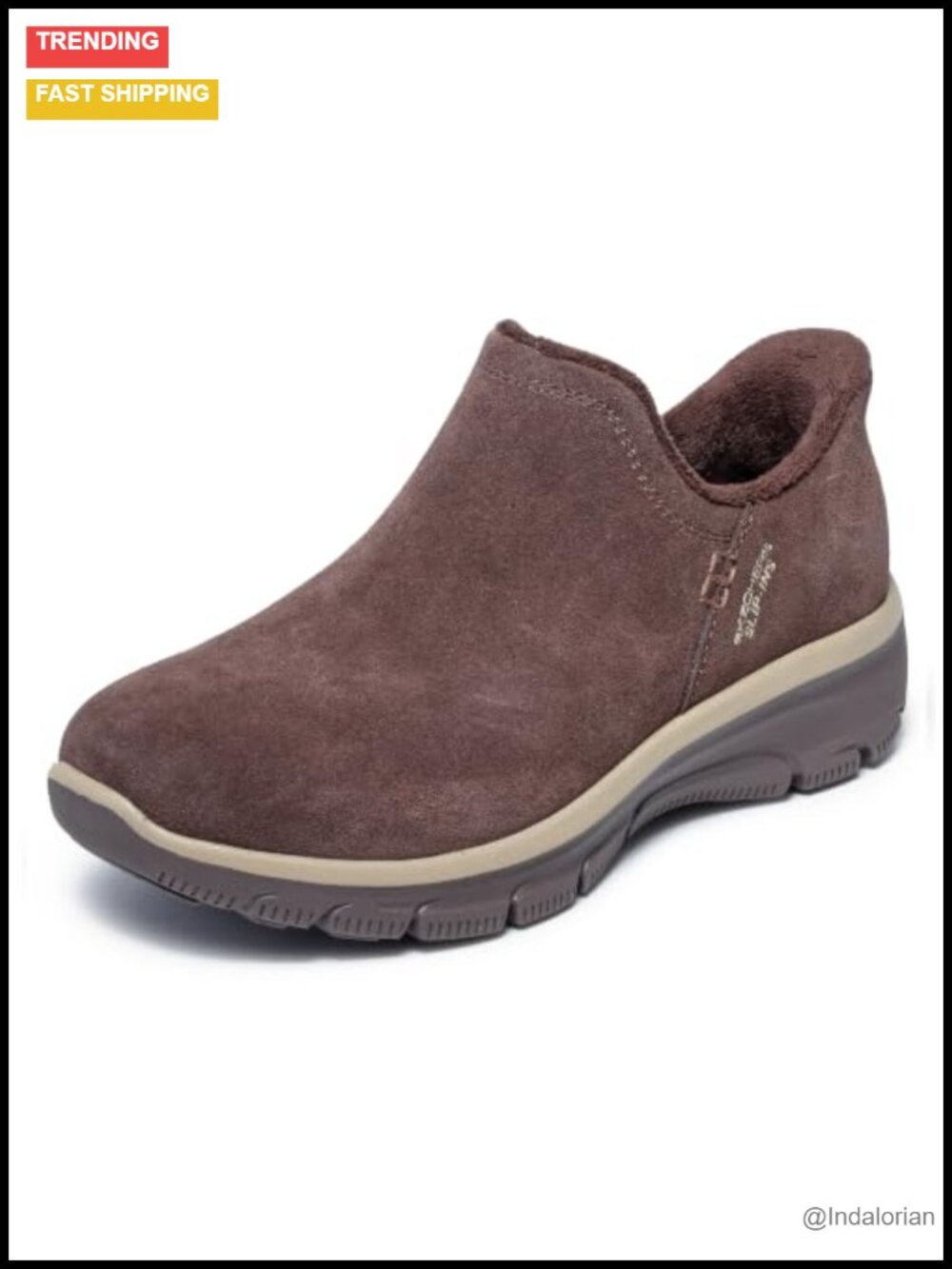 Skechers Easy Going Modern Suede Slip-Ins Ankle Bootie Women's Hands Free